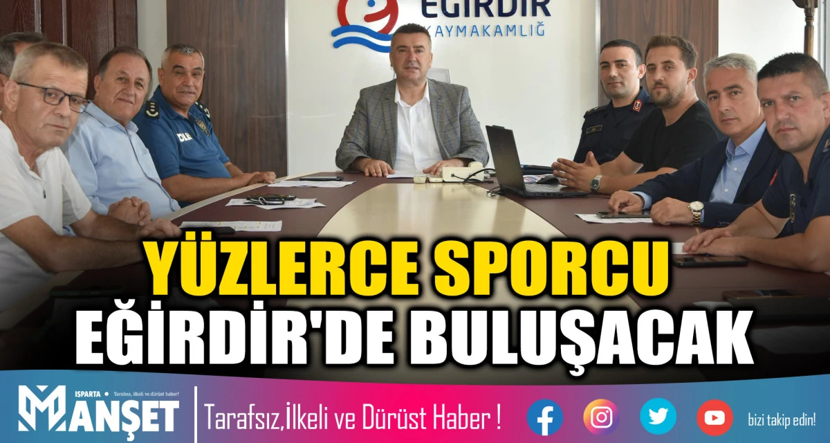 15 Temmuz Yeşilay Eğirdir Triatlonu &Ouml;ncesi Koordinasyon Toplantısı Yapıldı
