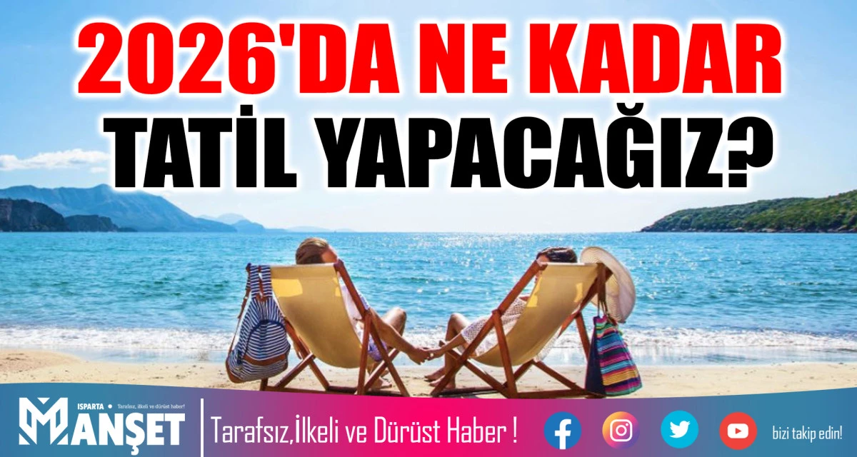 2026'DA NE KADAR TATİL YAPACAĞIZ?