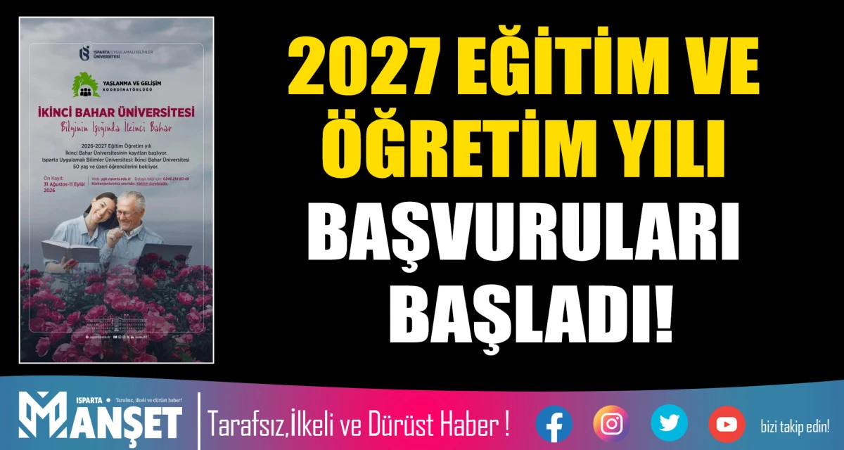 2027 EĞİTİM-&Ouml;ĞRETİM YILI BAŞVURULARI BAŞLADI!