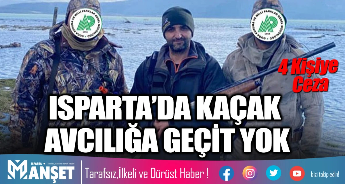 76 Avcı Denetlendi, Belgesiz Avlanan 4 Kişi Yakalandı