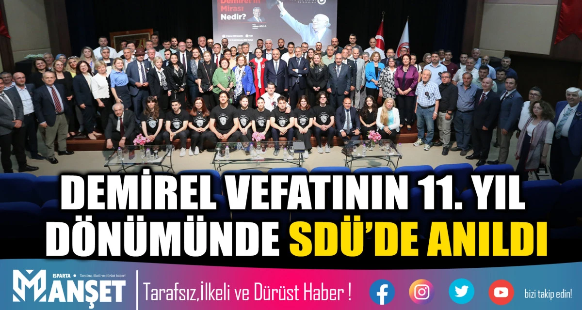 9. Cumhurbaşkanı S&uuml;leyman Demirel Vefatının 11. Yıl D&ouml;n&uuml;m&uuml;nde SD&Uuml;&rsquo;de Anıldı
