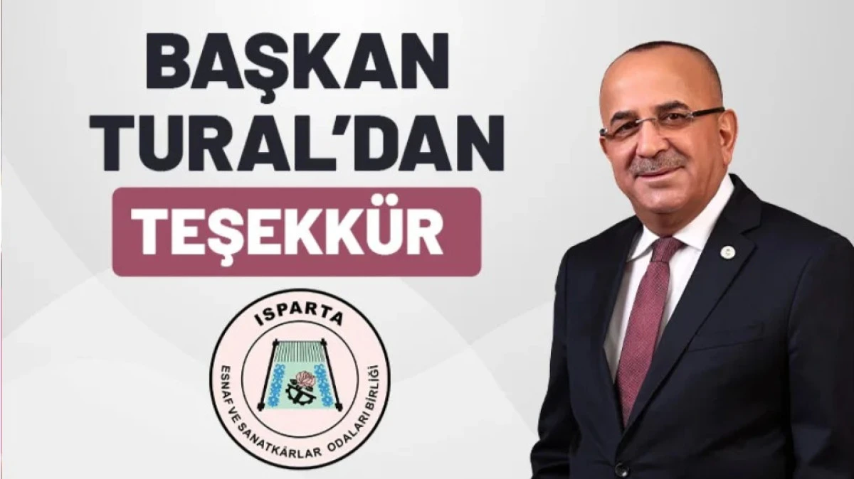 AHMET TURAL TEŞEKK&Uuml;R