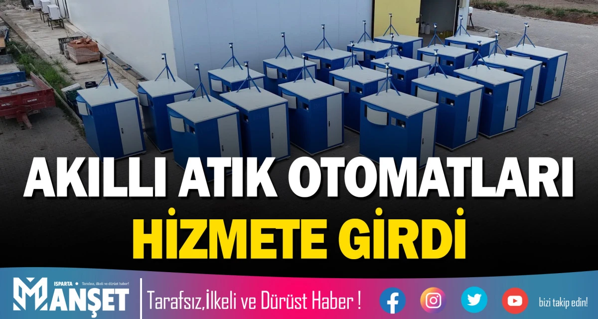 AKILLI ATIK OTOMATLARI HİZMETE GİRDİ