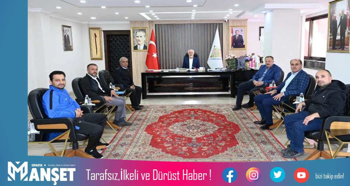 ASKF  BAŞKAN VE Y&Ouml;NETİCİLERİ BAŞKAN Ş&Uuml;KR&Uuml; BAŞDEĞİRMEN'İ  MAKAMINDA ZİYARET ETTİ