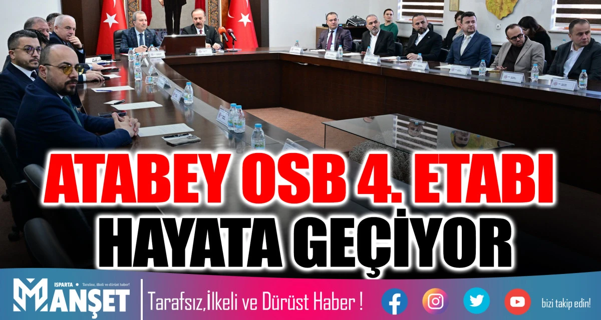 ATABEY OSB 4. ETABI HAYATA GE&Ccedil;İYOR