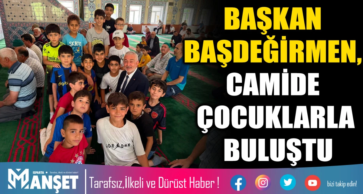 Başkan Başdeğirmen, Hacı Bekir &Ccedil;ırak Camisi'nde &Ccedil;ocuklarla Buluştu