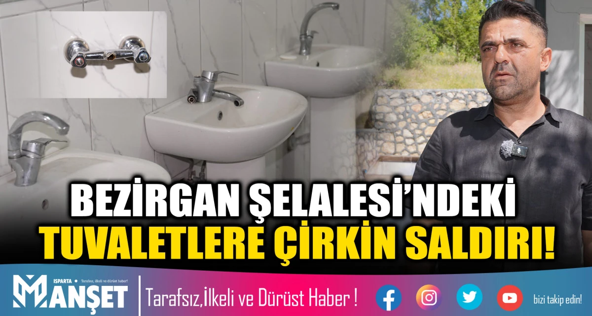 BEZİRGAN ŞELALESİ&rsquo;NDEKİ TUVALETLERE &Ccedil;İRKİN SALDIRI! MUHTAR TAŞ&Ccedil;EKEN&rsquo;DEN TEPKİ: &ldquo;BUNU YAPANLARI KINIYORUM&rdquo;
