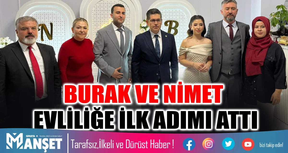 BURAK VE NİMET EVLİLİĞE İLK ADIMI ATTI