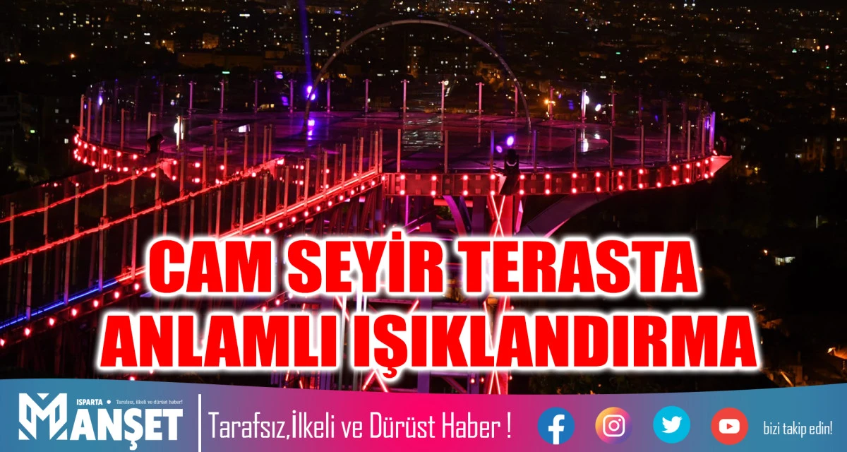 CAM SEYİR TERASTA ANLAMLI IŞIKLANDIRMA