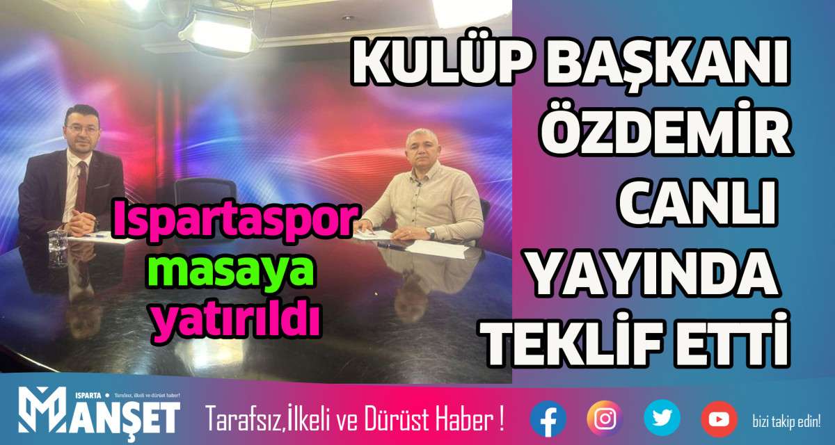 CANLI YAYINDA TEKLİF ETTİ