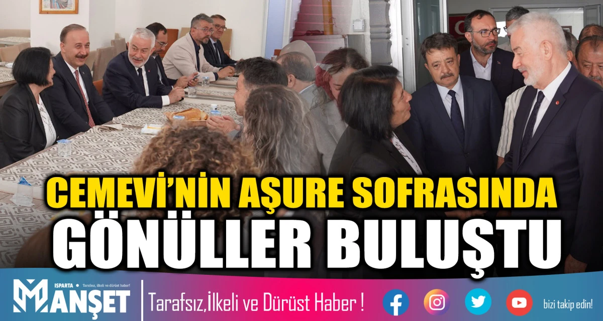 CEMEVİ&rsquo;NİN AŞURE SOFRASINDA G&Ouml;N&Uuml;LLER BULUŞTU