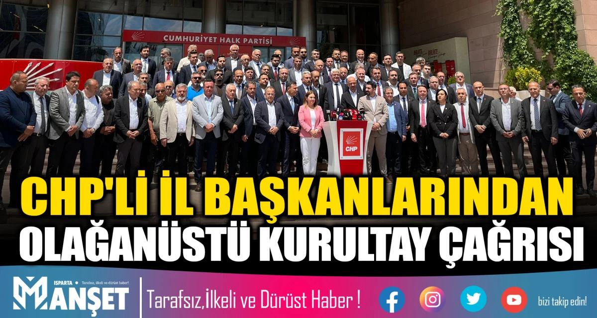 CHP'li İl Başkanlarından Olağan&uuml;st&uuml; Kurultay &Ccedil;ağrısı