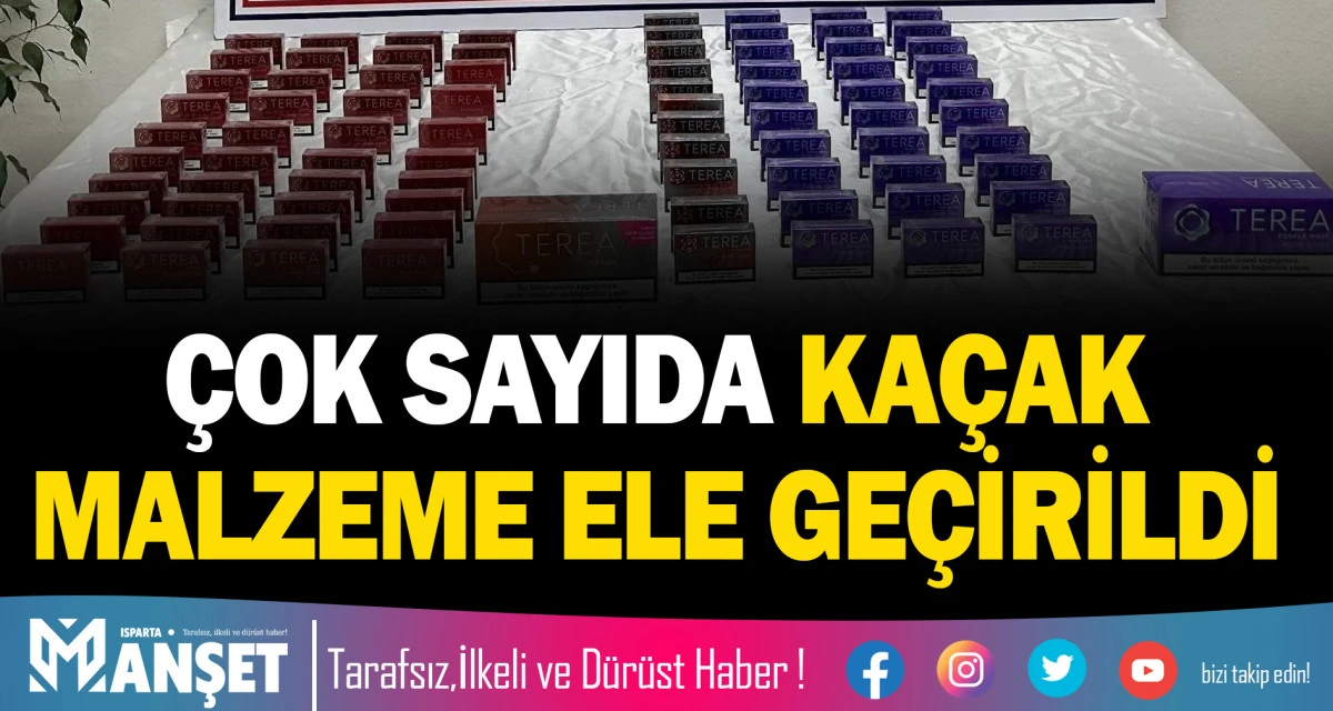 &Ccedil;OK SAYIDA KA&Ccedil;AK MALZEME ELE GE&Ccedil;İRİLDİ