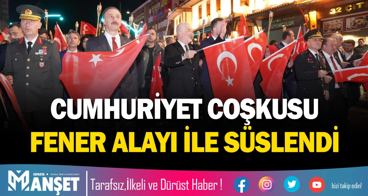 CUMHURİYET COŞKUSU FENER ALAYI İLE S&Uuml;SLENDİ