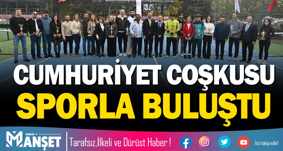 CUMHURİYET COŞKUSU SPORLA BULUŞTU
