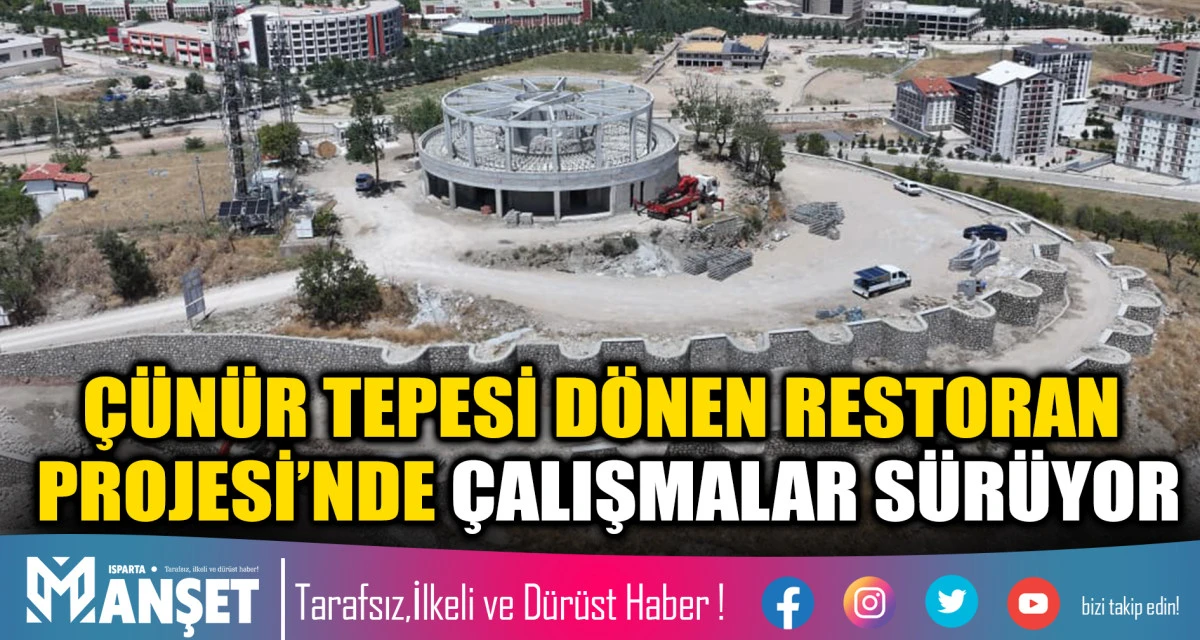 &Ccedil;&Uuml;N&Uuml;R TEPESİ D&Ouml;NEN RESTORAN PROJESİ&rsquo;NDE &Ccedil;ALIŞMALAR S&Uuml;R&Uuml;YOR