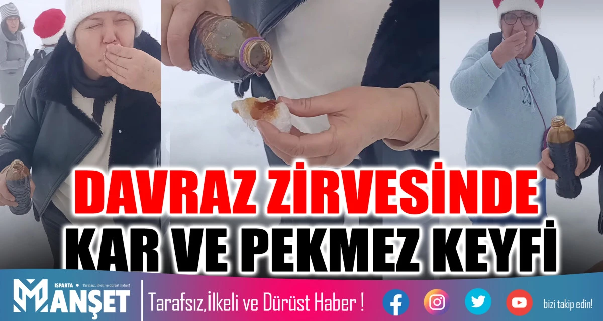 DAVRAZ ZİRVESİNDE KAR VE PEKMEZ KEYFİ