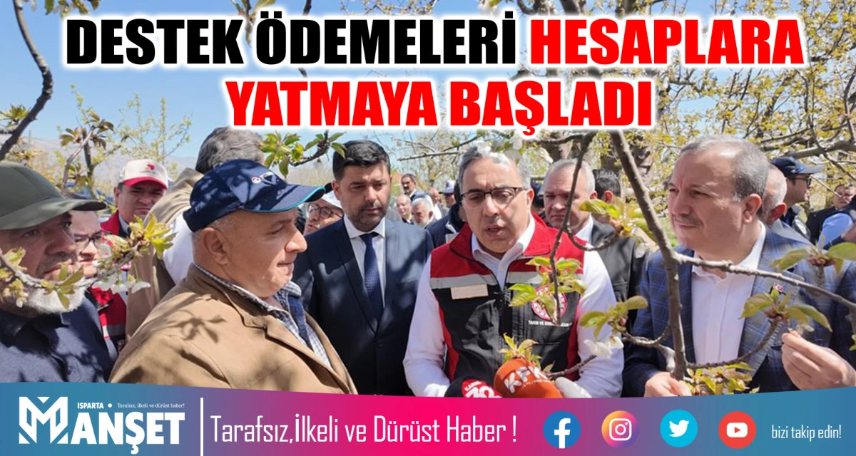 DESTEK ÖDEMELERİ HESAPLARA YATMAYA BAŞLADI