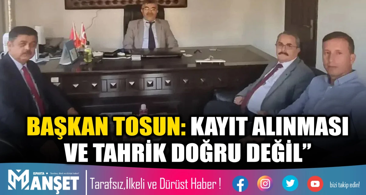 DİYANET- SEN ŞUBE BAŞKANI TOSUN: KAYIT ALINMASI VE TAHRİK DOĞRU DEĞİL&rdquo;