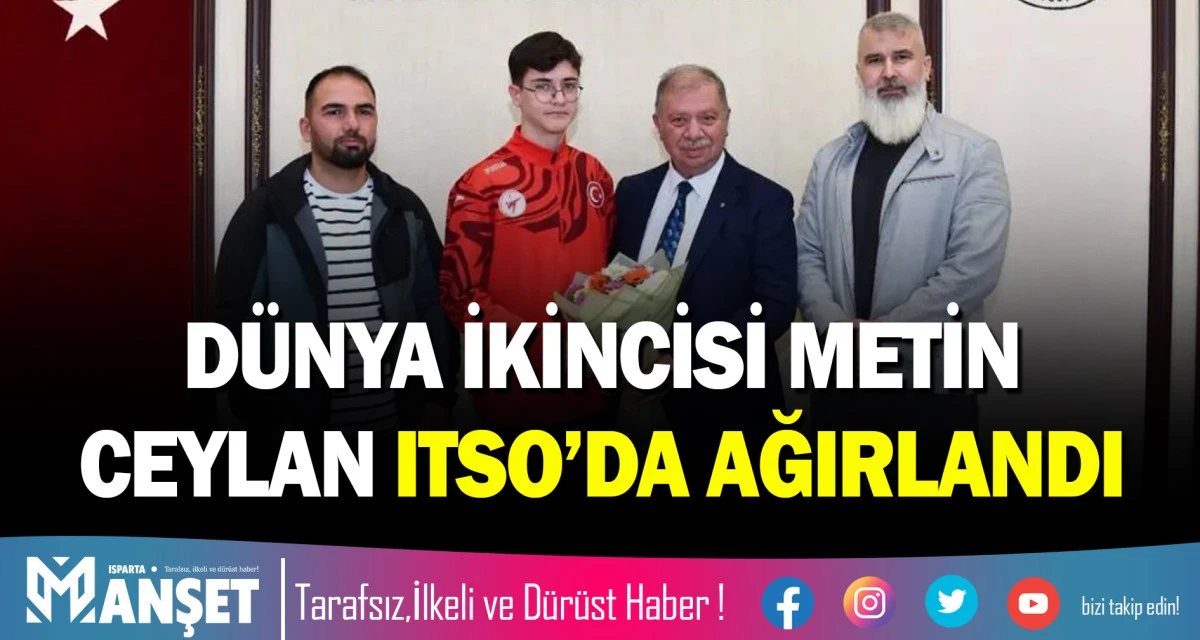 D&uuml;nya İkincisi Metin Ceylan ITSO&rsquo;da Ağırlandı