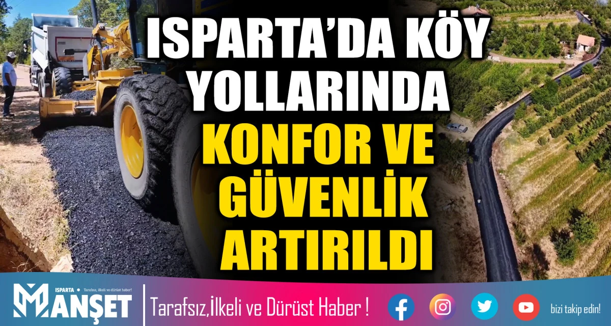Eğirdir&rsquo;de İki K&ouml;y&uuml;n Yolları Yenilendi