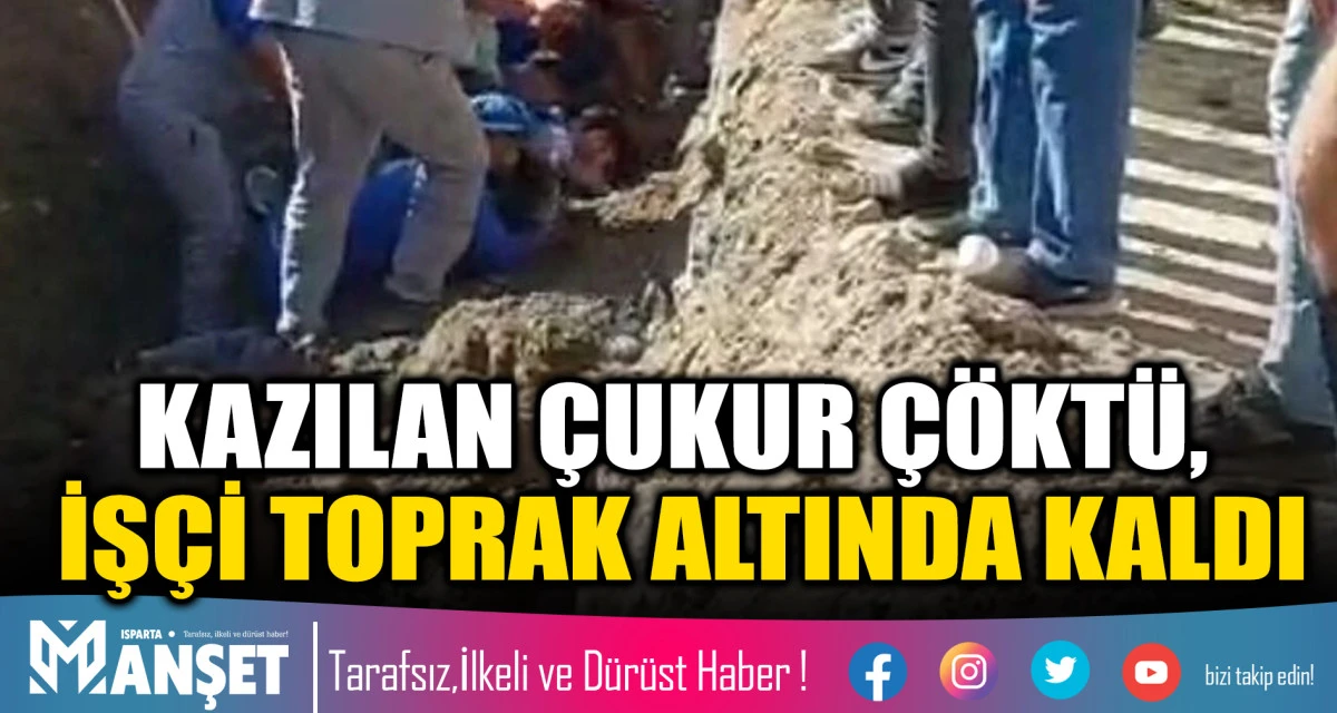 Eğirdir&rsquo;de İnşaat Şantiyesinde G&ouml;&ccedil;&uuml;k: İş&ccedil;i Yaralandı