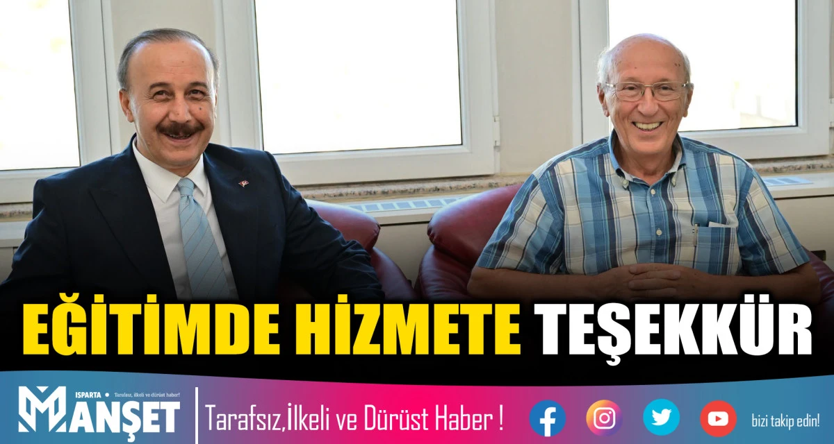 EĞİTİMDE HİZMETE TEŞEKK&Uuml;R