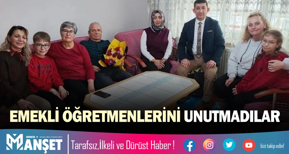EMEKLİ &Ouml;ĞRETMENLERİNİ UNUTMADILAR