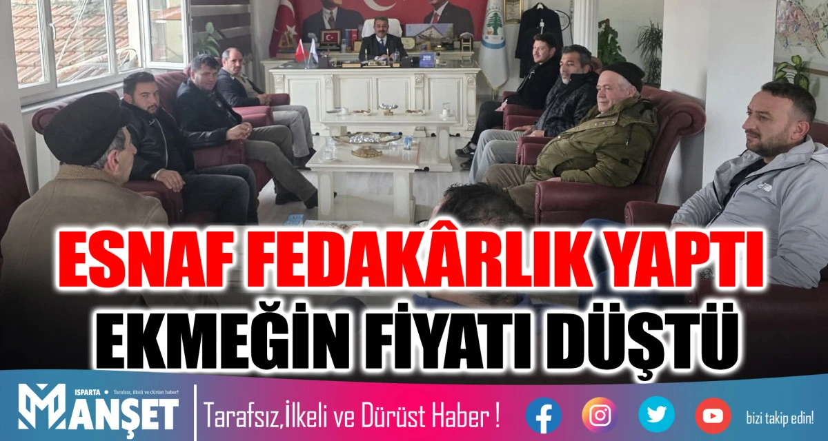 ESNAF FEDAK&Acirc;RLIK YAPTI EKMEĞİN FİYATI D&Uuml;ŞT&Uuml;...