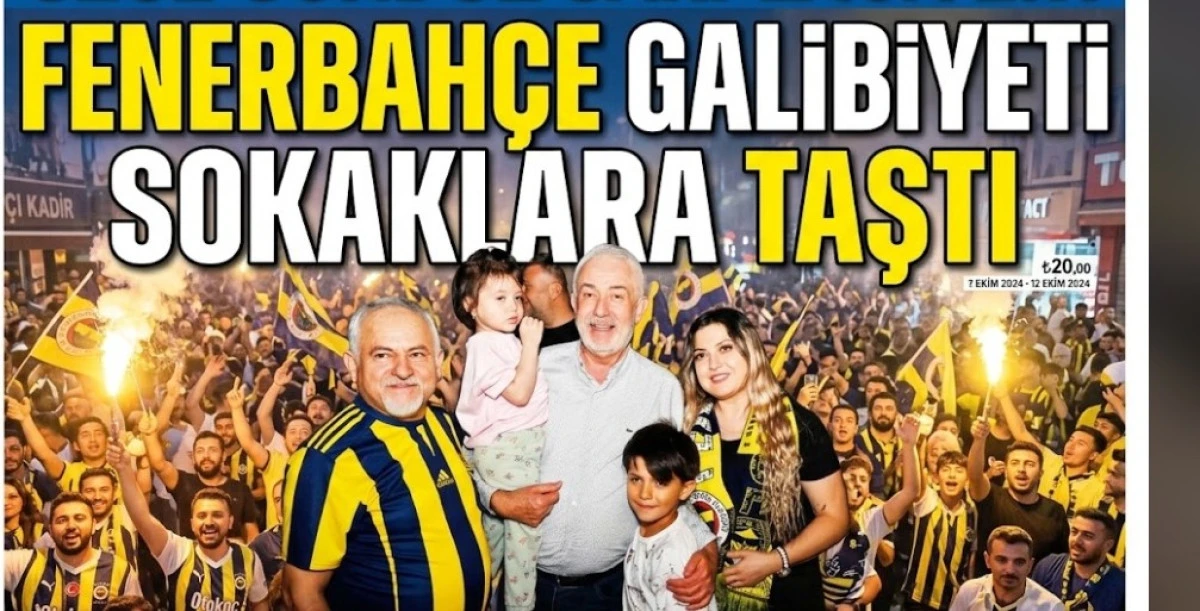 FENERBAH&Ccedil;E GALİBİYETİ SOKAKLARA TAŞTI