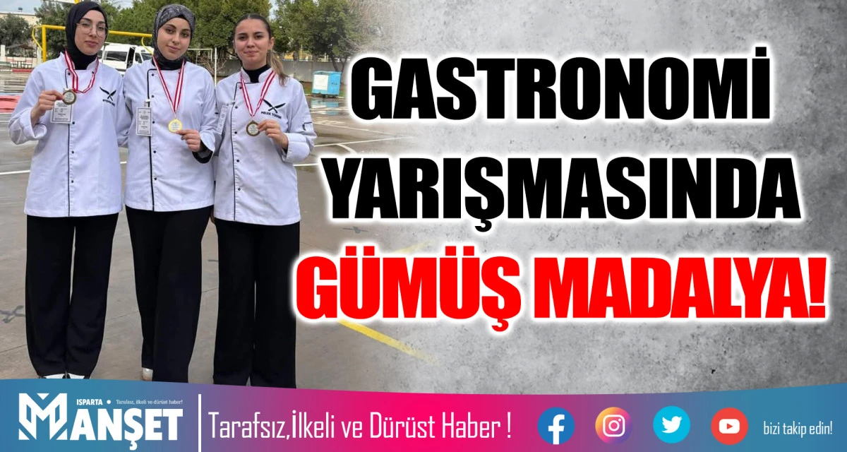 GASTRONOMİ YARIŞMASINDA G&Uuml;M&Uuml;Ş MADALYA!