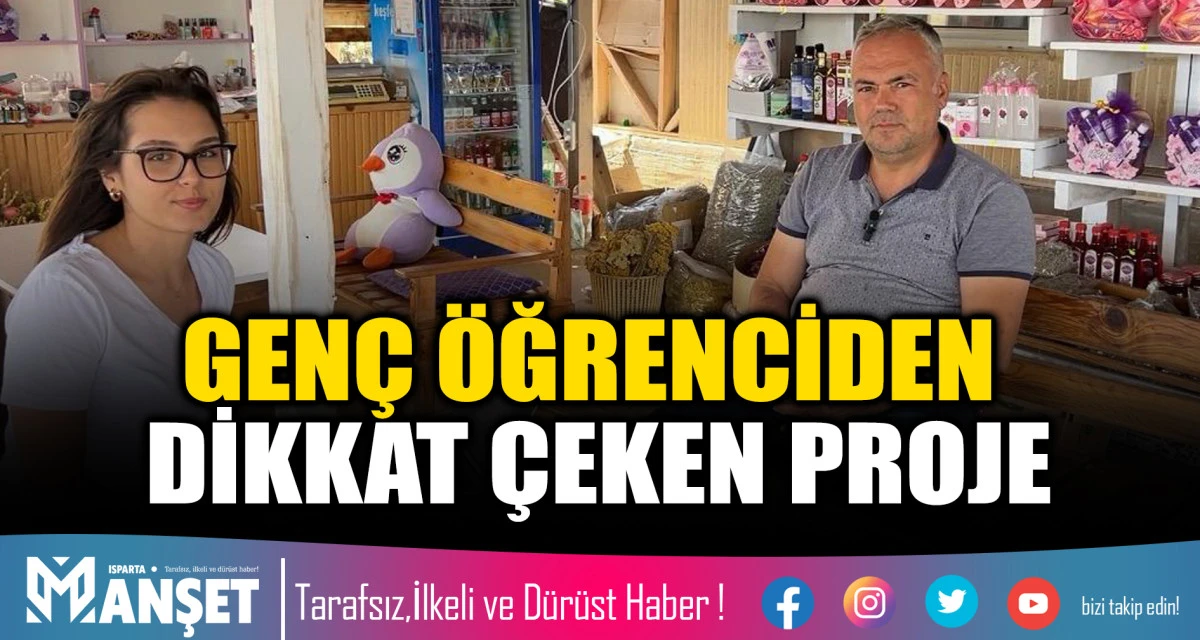 GEN&Ccedil; &Ouml;ĞRENCİDEN DİKKAT &Ccedil;EKEN PROJE