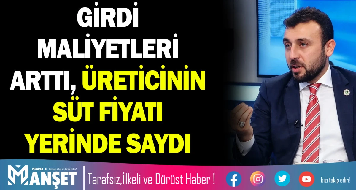 GİRDİ MALİYETLERİ ARTTI, &Uuml;RETİCİNİN S&Uuml;T FİYATI YERİNDE SAYDI