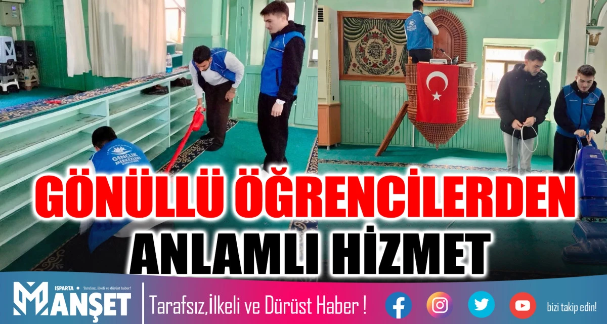 G&Ouml;N&Uuml;LL&Uuml; &Ouml;ĞRENCİLERDEN ANLAMLI HİZMET