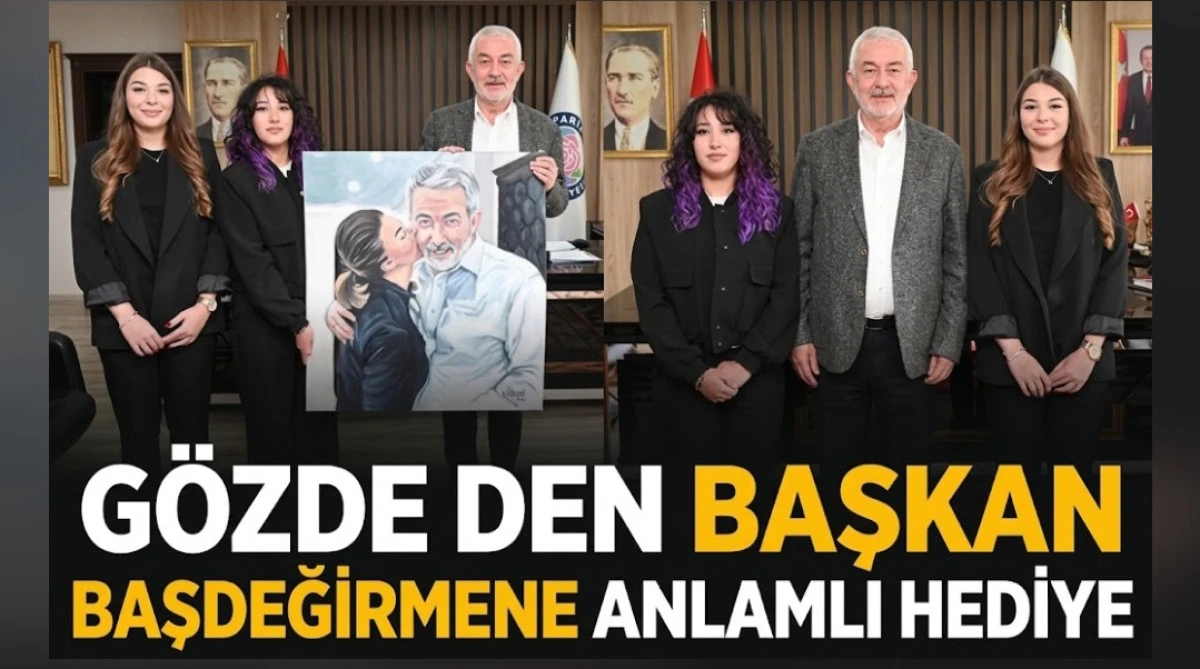 G&Ouml;ZDE'DEN BAŞKAN BAŞDEĞİRMEN ANLAMLI HEDİYE