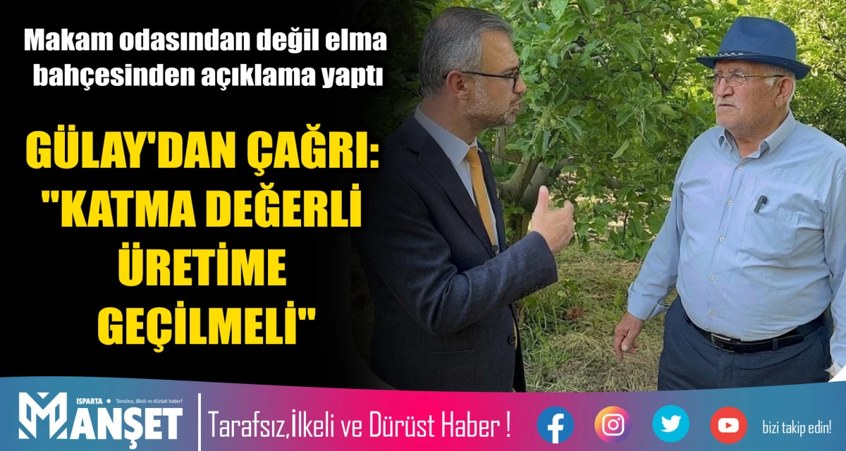 G&Uuml;LAY'DAN &Ccedil;AĞRI: "KATMA DEĞERLİ &Uuml;RETİME GE&Ccedil;İLMELİ"