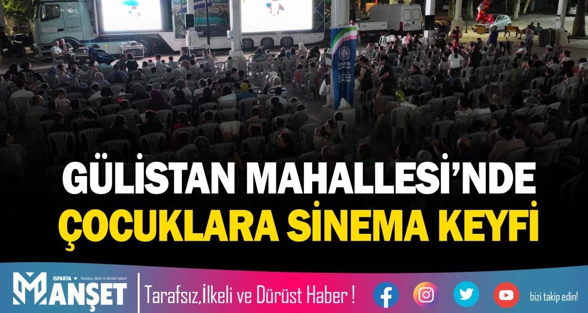 G&Uuml;LİSTAN MAHALLESİ&rsquo;NDE &Ccedil;OCUKLARA SİNEMA KEYFİ