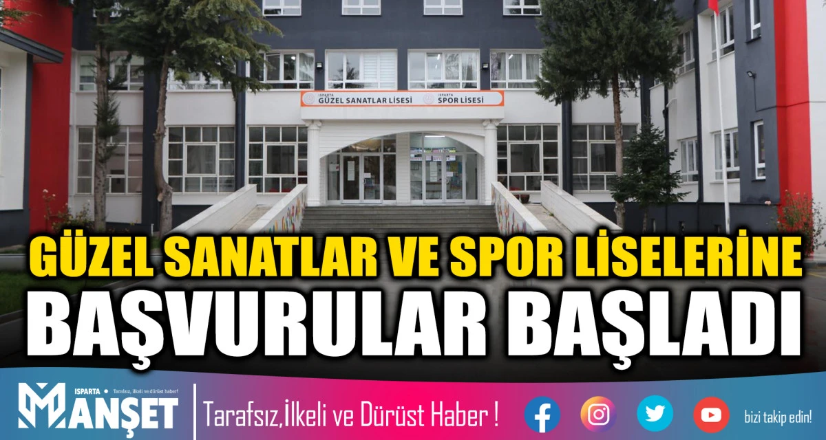G&uuml;zel Sanatlar ve Spor Liselerine Başvurular Başladı