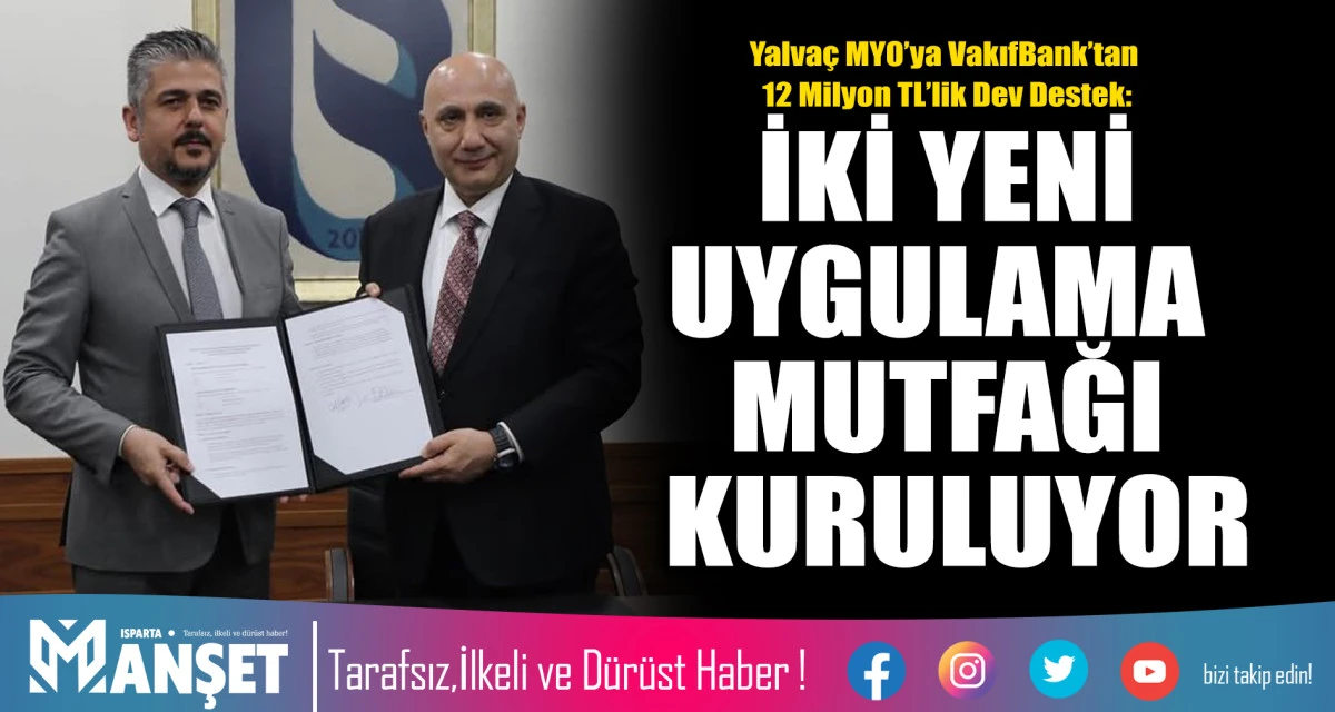 İKİ YENİ UYGULAMA MUTFAĞI KURULUYOR