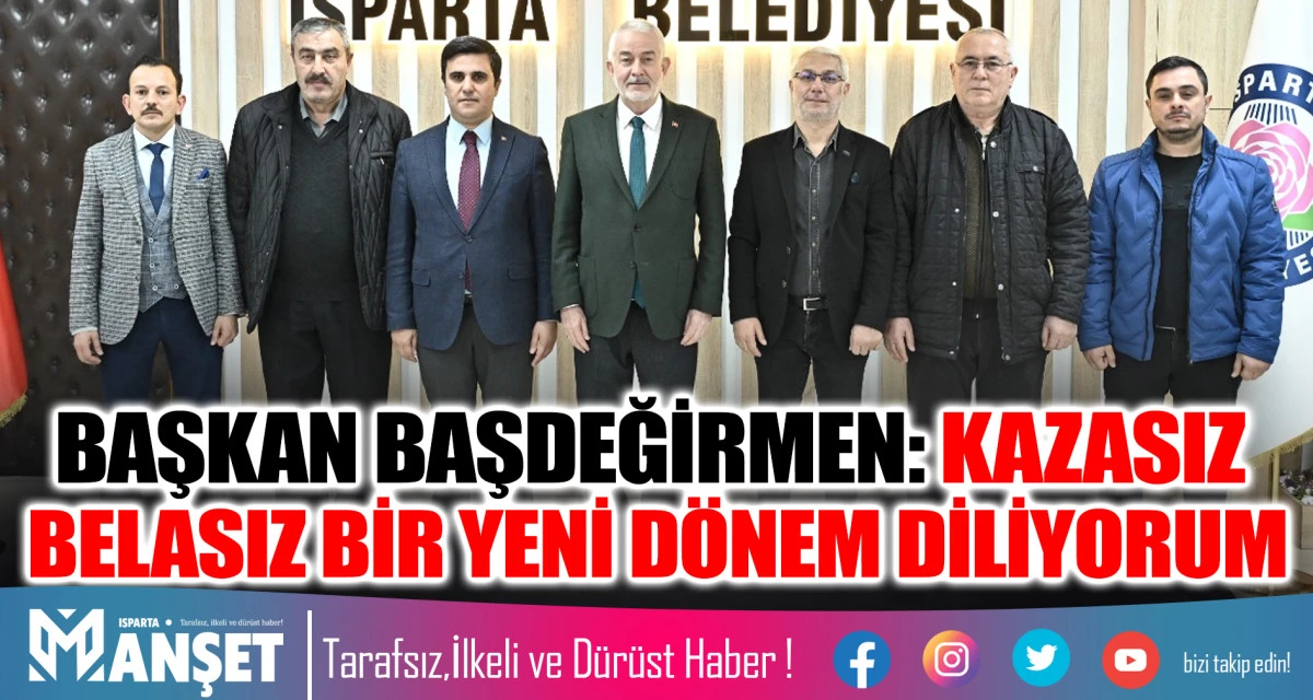 Isparta &Ouml;zel Halk Otob&uuml;sleri Kooperatifi y&ouml;netimi, Başkan Başdeğirmen&rsquo;i ziyaret etti