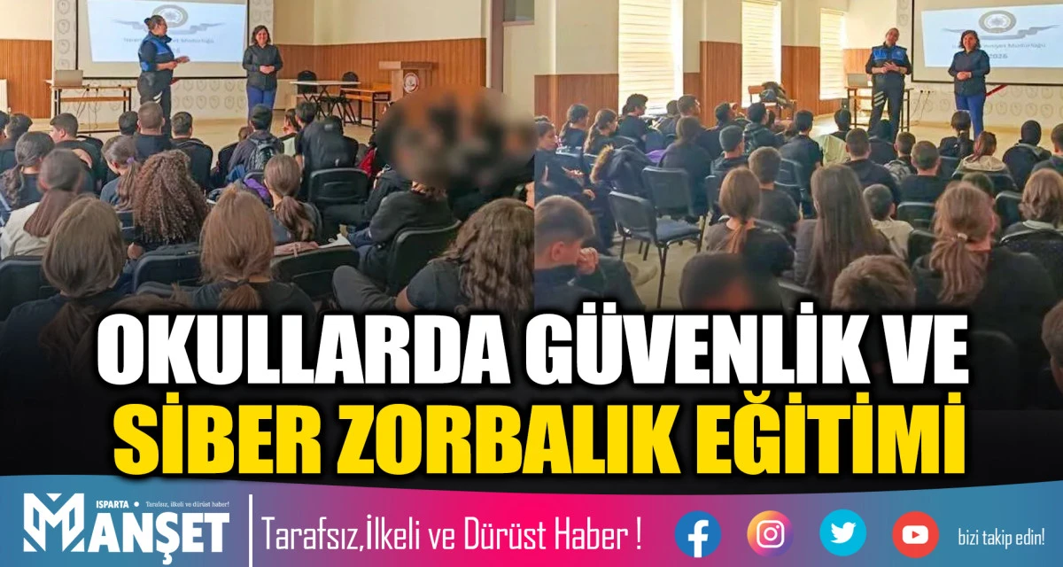 Isparta Polisi Okullarda: G&uuml;venlik ve Siber Zorbalık Eğitimi