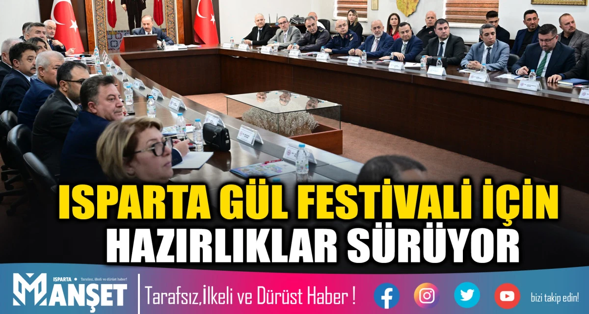 Isparta Uluslararası G&uuml;l Festivali İ&ccedil;in Geri Sayım Başladı