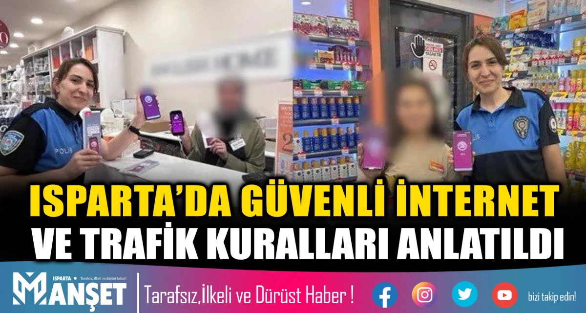 Isparta&rsquo;da &ouml;ğrencilere g&uuml;venlik ve bilin&ccedil;lendirme eğitimi