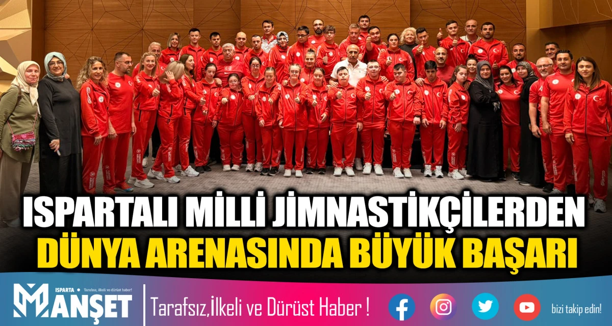 ISPARTALI MİLLİ JİMNASTİK&Ccedil;İLERDEN D&Uuml;NYA ARENASINDA B&Uuml;Y&Uuml;K BAŞARI