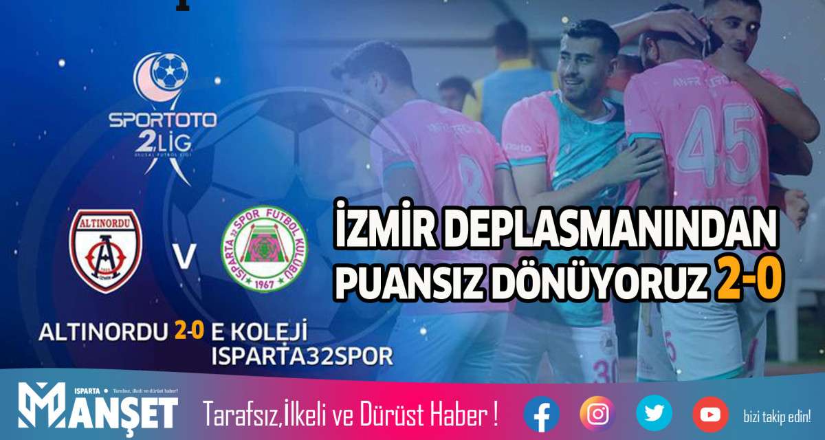 ISPARTASPOR DEPLASMANDAN ELİ BOŞ D&Ouml;ND&Uuml;