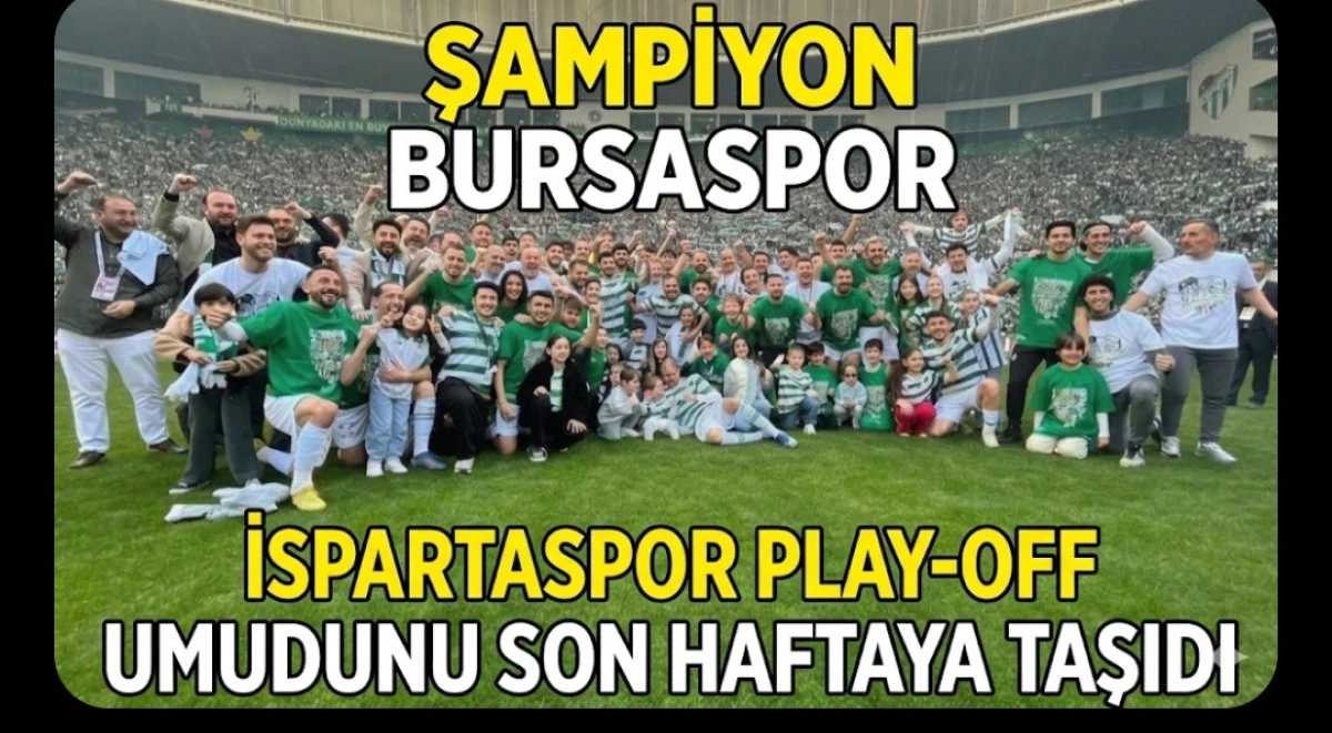 İSPARTASPOR PLAY-OFF ŞANSINI SON HAFTAYA TAŞIDI