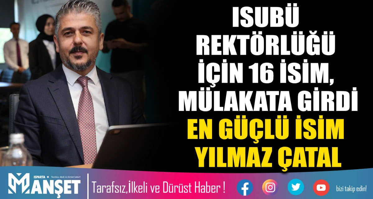 ISUB&Uuml; REKT&Ouml;RL&Uuml;Ğ&Uuml; İ&Ccedil;İN 16 İSİM, M&Uuml;LAKATA GİRDİ EN G&Uuml;&Ccedil;L&Uuml; İSİM &Ccedil;ATAL