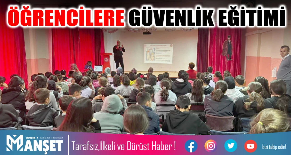 JANDARMADAN ÖĞRENCİLERE GÜVENLİK EĞİTİMİ