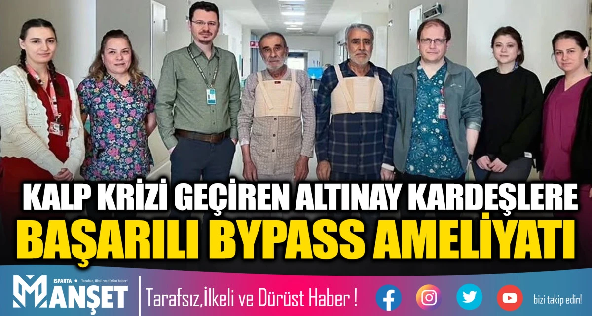 Kalp Krizi Ge&ccedil;iren İki Kardeş, Birer G&uuml;n Arayla Ameliyat Edilip Aynı G&uuml;n Taburcu Oldu