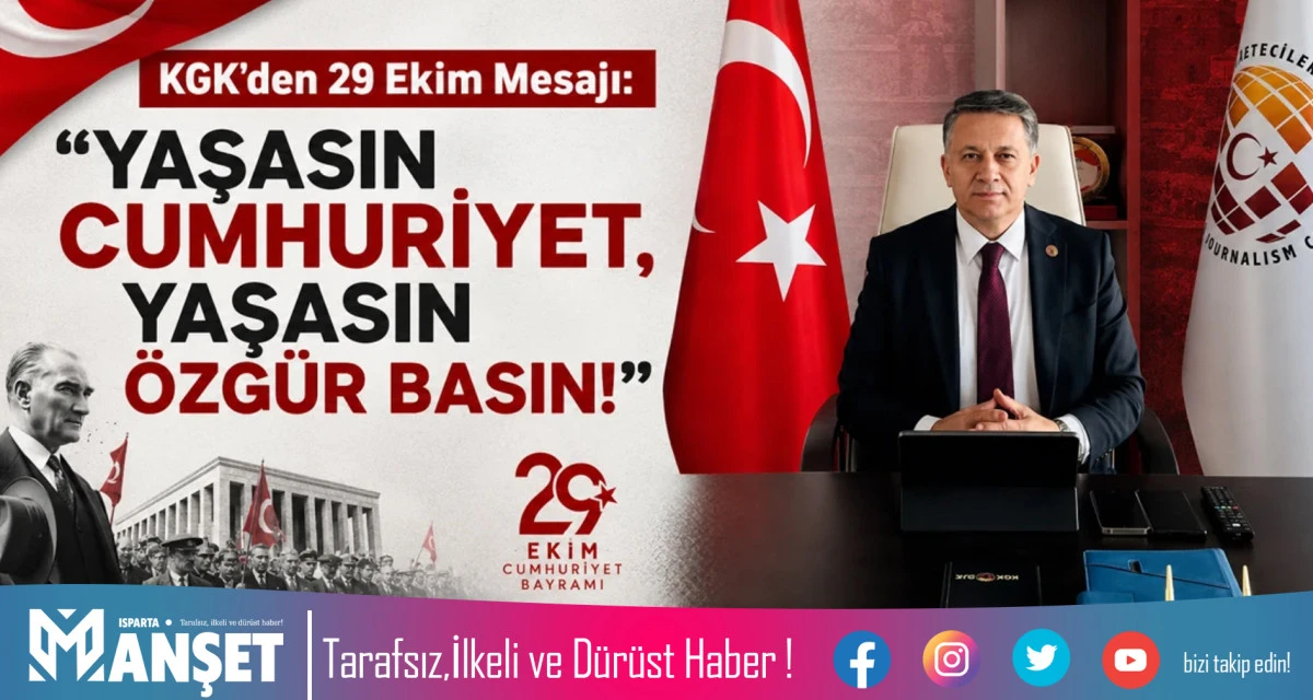 KGK&rsquo;den 29 Ekim mesajı: &ldquo;Yaşasın Cumhuriyet, yaşasın &ouml;zg&uuml;r basın!&rdquo;